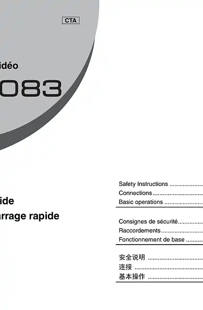 yamaha雅马哈RX-V1083 Quick Start Guide